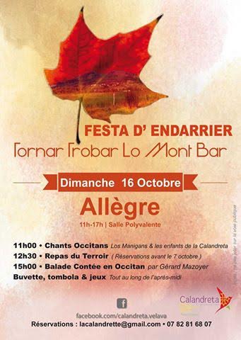 L’occitan à l’honneur pour la fête de l’automne à Allègre