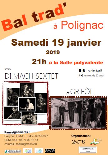 Stage et Bal Trad’ à Polignac (43)